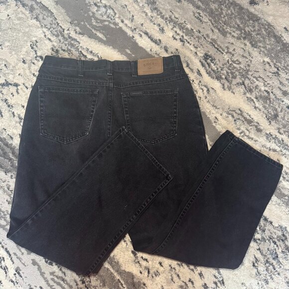 Riders by Lee Dark Wash Black Straight Denim Jeans - Picture 3 of 12